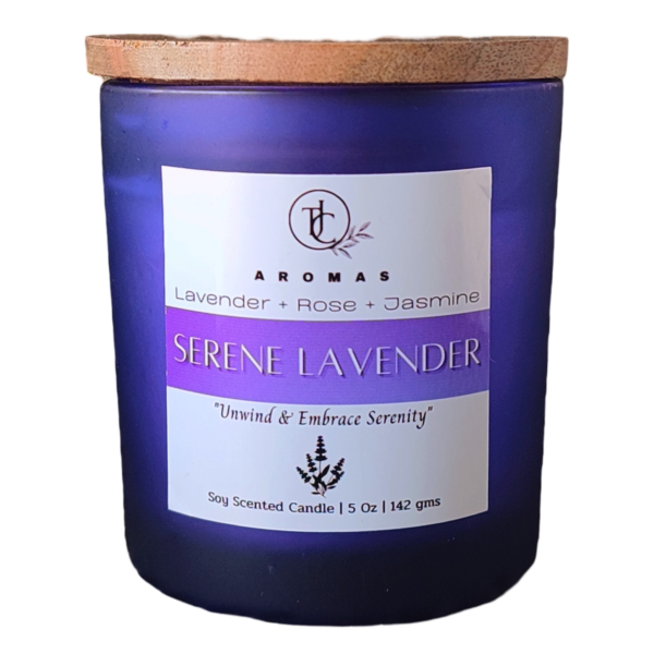 serene lavender candle