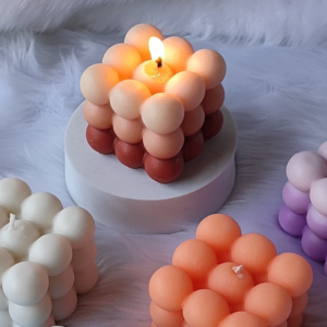 bubble Candles burning