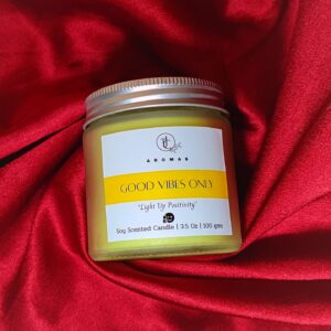 good Vibes only sandalwood candle