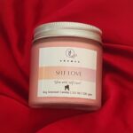 frosted jar scented soy candle