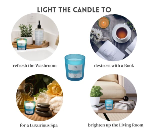 The Ocean Breeze candle uses