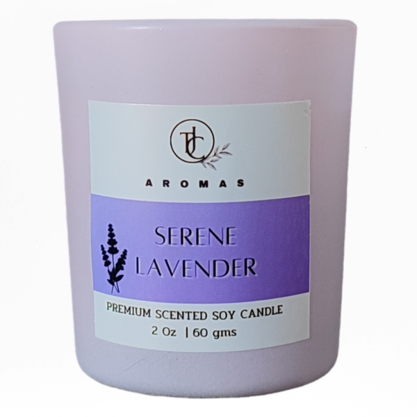 Lavender Votive white bg