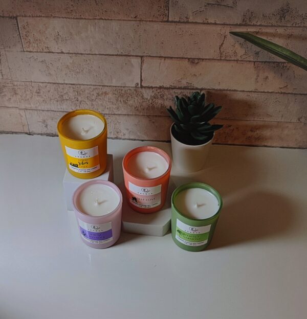 Votive candle set of 4